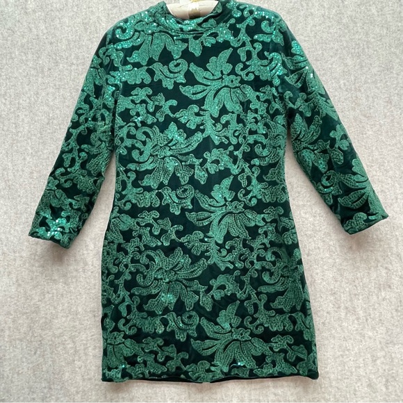 VENUS Dresses Venus Womens Velvet And Sequins Cocktail Evening Long